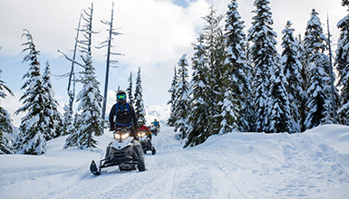 Snowmobiling in Whistler BC
