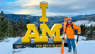 A Team Canada Invictus Games competitor in Whistler, British Columbia