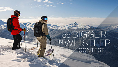 Enter the Go Bigger in Whistler Winter Contest