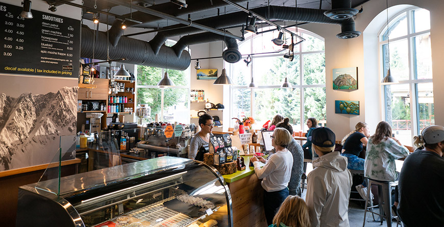 Mount Currie Coffee Co. on Main Street in Whistler Village