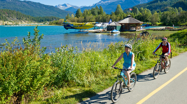 Bike Riding Green Lake Whistler